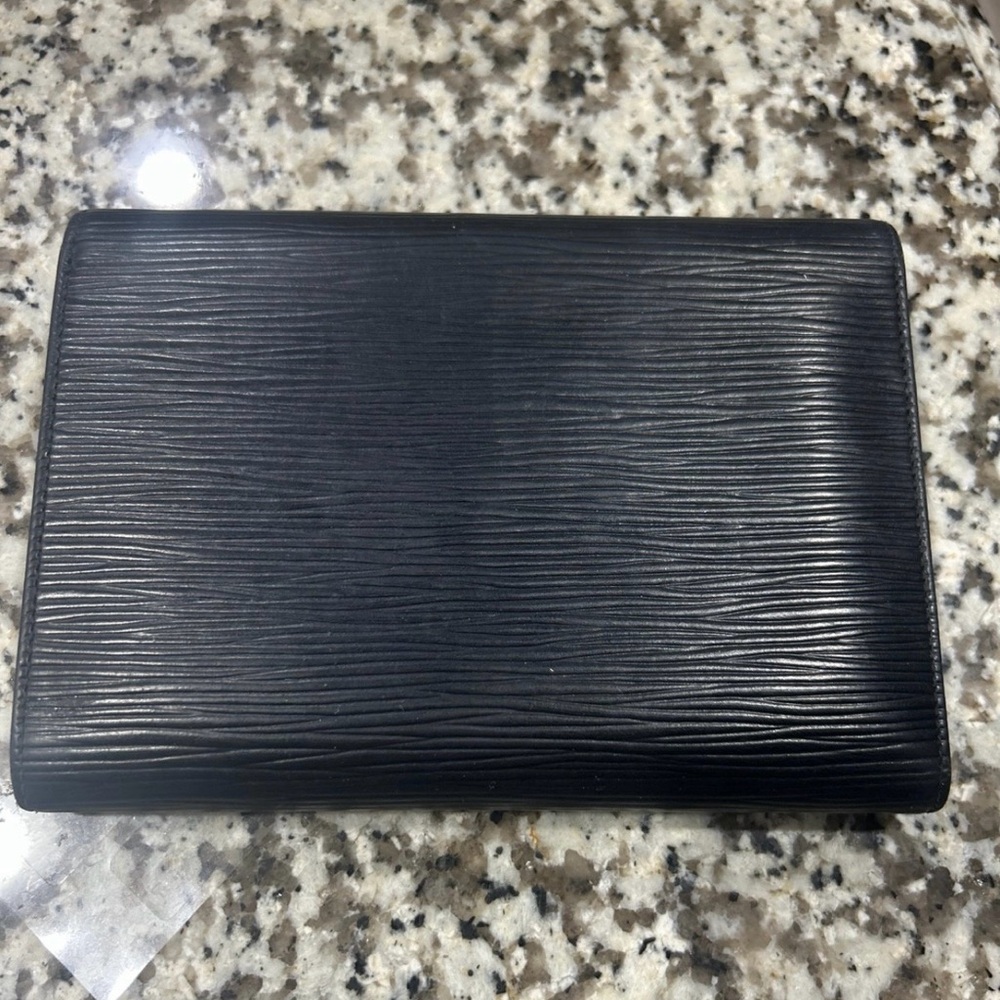 Louis Vuitton Porte Tresor Black Epi Leather Wallet - Picture 5 of 6